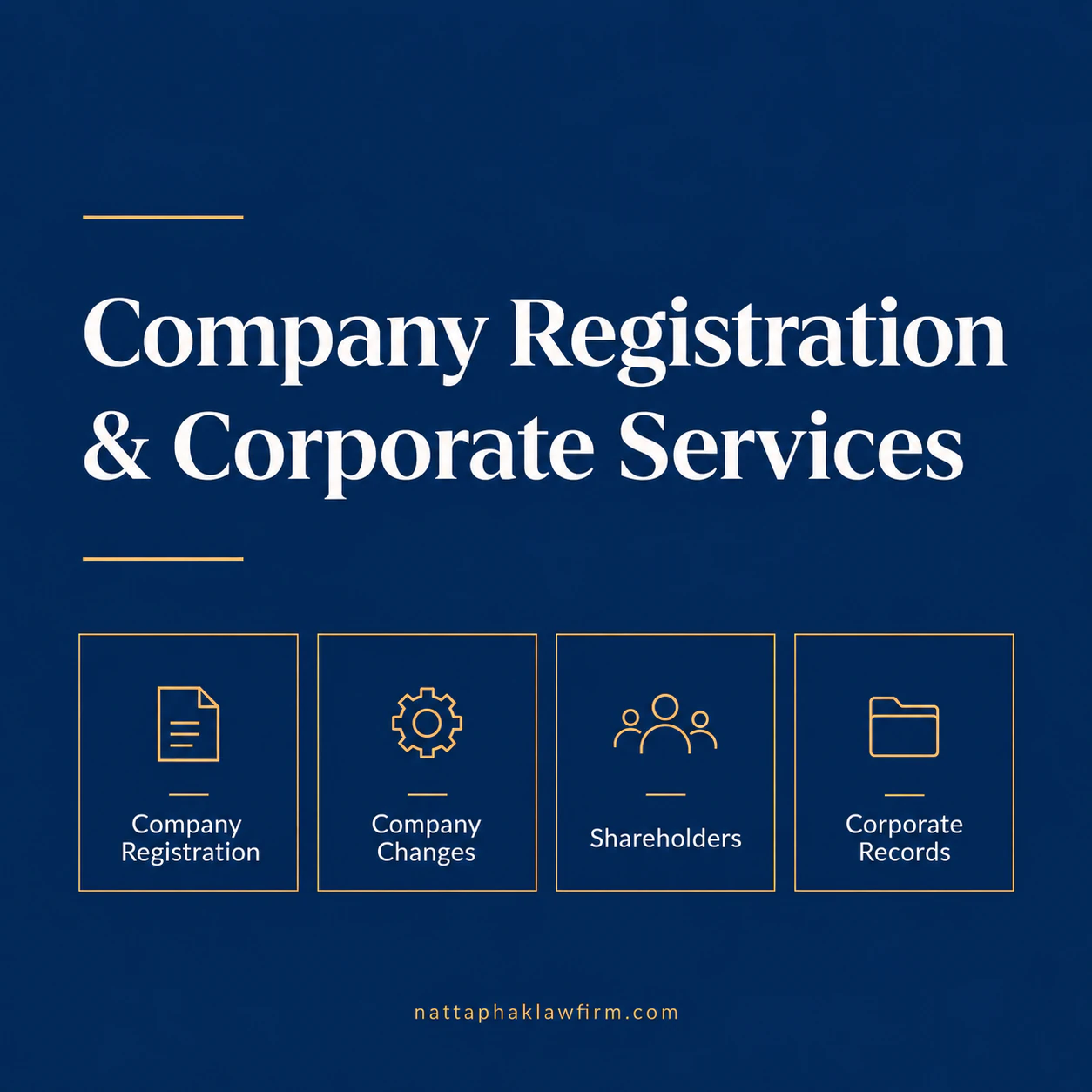Company registration and corporate services — Nattaphak Law Firm