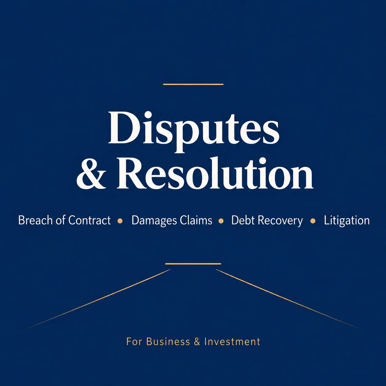Disputes and resolution — Nattaphak Law Firm
