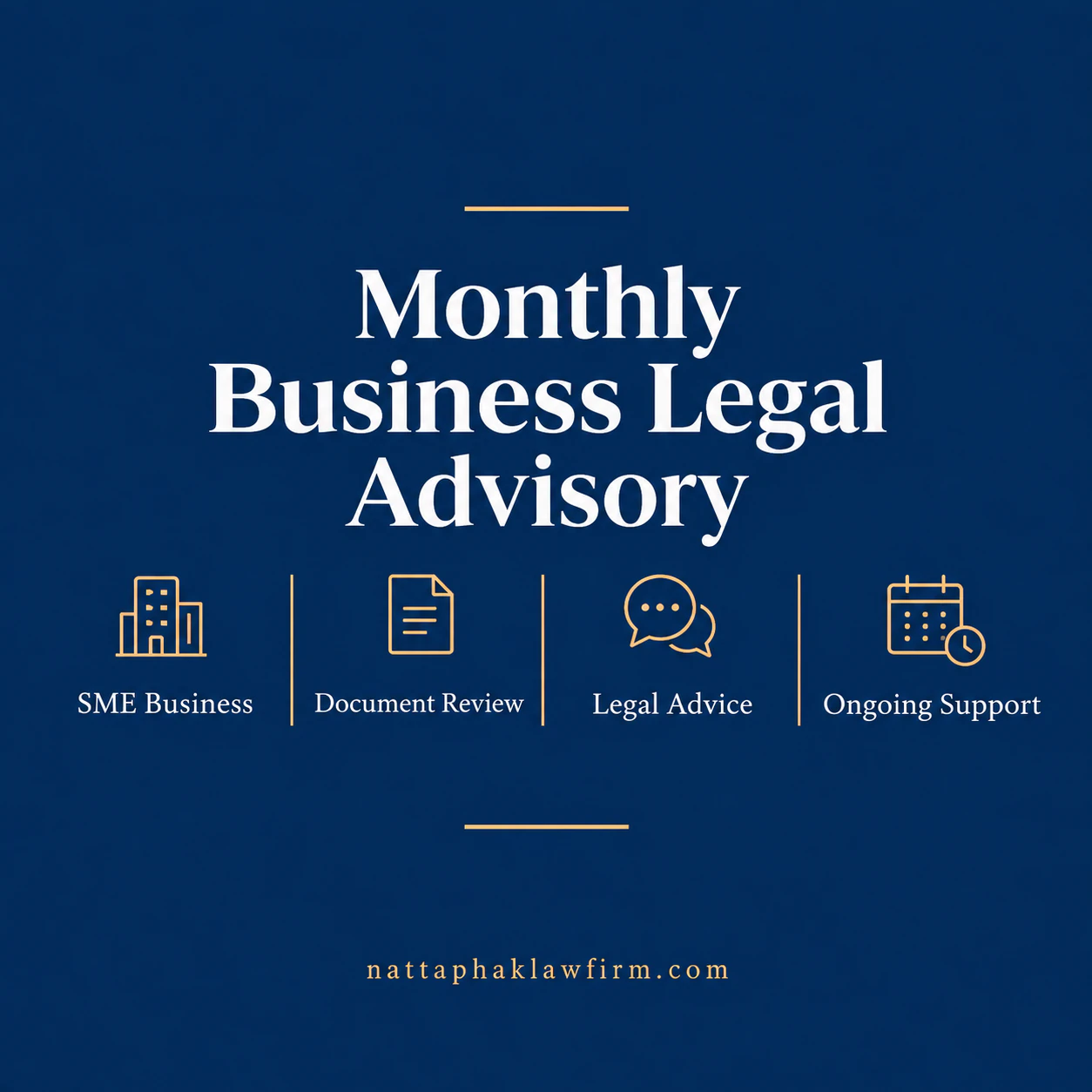 Monthly business legal advisory — Nattaphak Law Firm